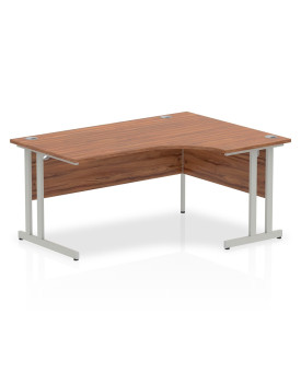 Corner economy desk - 1600mm x 1200mm - Walnut RH