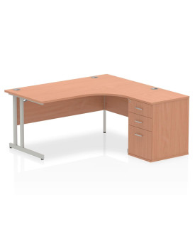 BRAND NEW 1600 Corner right handed desk and desk high pedestal set SPECIAL OFFER 