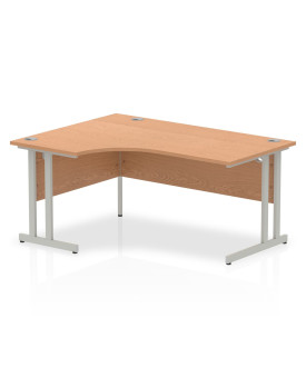 Corner economy desk - 1600mm x 1200mm - Oak LH      