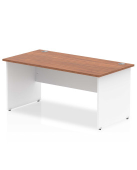 Straight economy desk - 1600mm x 800mm - Two tone panel end- CHOICE OF COLOUR 
