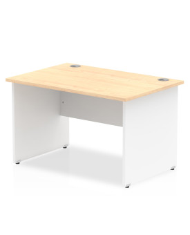 Straight economy desk - 1400mm x 800mm - Two tone panel end- CHOICE OF COLOUR 