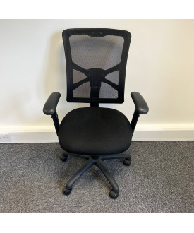 Black Task Chair- Adjustable Arms 