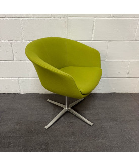 Walter Knoll Lime Fabric Easy Chair 