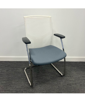 Sven Grey and White Static Chair