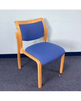 Blue Fabric Static Chair
