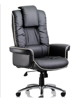 Chelsea High Back Soft Leather Executive Office Chair with Arms