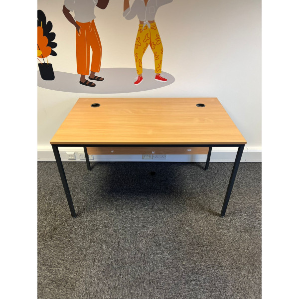 Beech Straight Desk- 1230 x 745