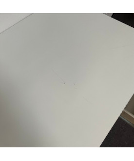 White Straight Desk and Pedestal Set- 1400 x 650