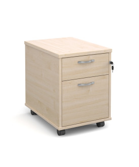 2 drawer economy mobile pedestal - Maple