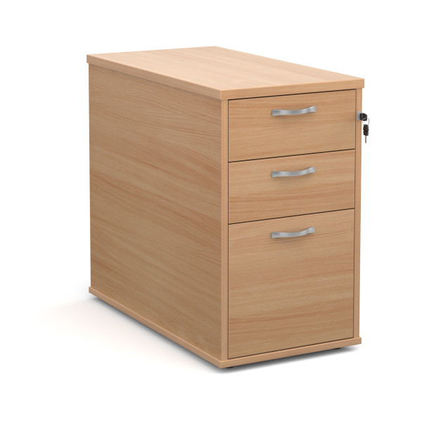 3 drawer economy 800 desk high pedestal - Beech 