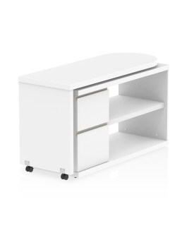 Fleur Smart Storage Desk White- 1300 X 500