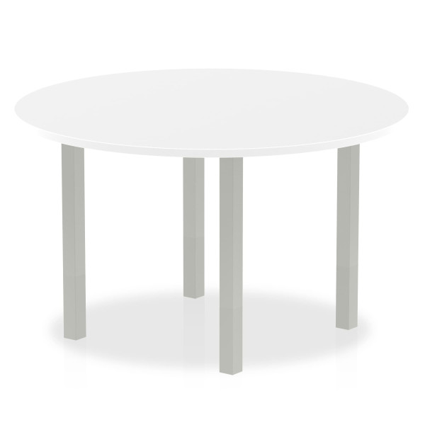 Circular meeting table - 1200mm - White
