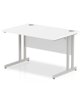 Straight economy desk - 1200mm x 800mm - White