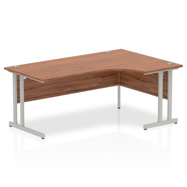 Corner economy desk - 1800mm x 1200mm - Walnut RH