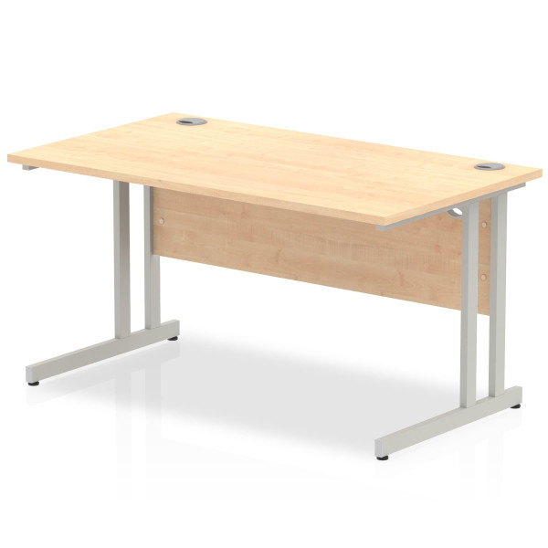 Straight economy desk - 1400mm x 800mm - Maple