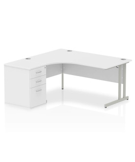 BRAND NEW Corner left handed desk and desk high pedestal set SPECIAL OFFER 