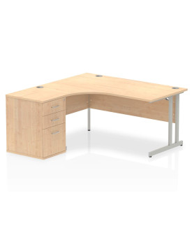 BRAND NEW 1600 Corner left handed desk and desk high pedestal set SPECIAL OFFER 