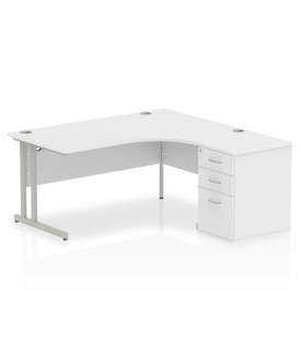 BRAND NEW Corner right handed desk and desk high pedestal set SPECIAL OFFER 