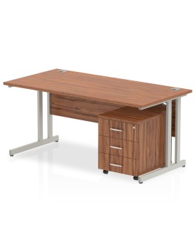 BRAND NEW Straight economy desk set with pedestal - 1600mm x 800mm- SPECIAL OFFER 