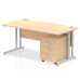 BRAND NEW Straight economy desk set with pedestal - 1200mm x 800mm- SPECIAL OFFER 