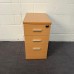 Beech Desk High Pedestal- 600-Brand New