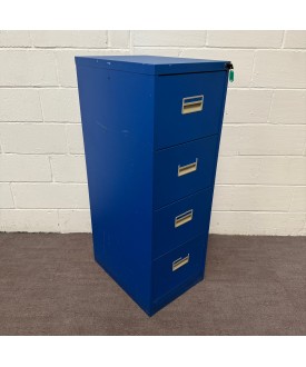 Blue Filing Cabinet- 4 Drawer