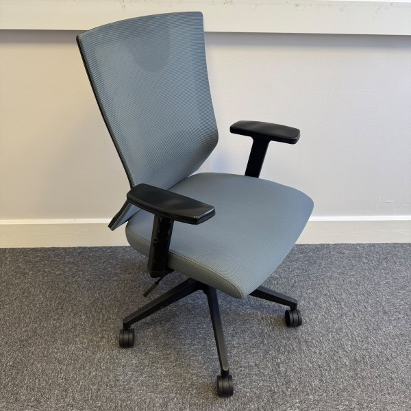 Grey Operator With Mesh Back Chair