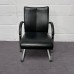 Black Leather Static Conference Chair