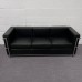 Hercules Regal Series Black Leather Sofa