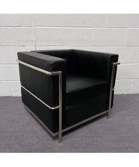 Hercules Regal Series Black Leather Armchair