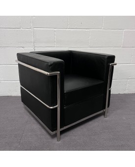 Hercules Regal Series Black Leather Armchair