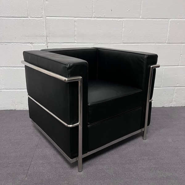 Hercules Regal Series Black Leather Armchair
