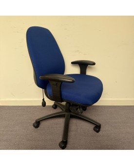 Blue Operator Chair - Adjustable Arms