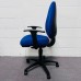Blue Operator Chair - Fixed Arms
