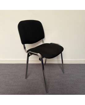 Black Fabric Static Chair