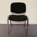 Black Fabric Static Chair