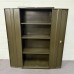 Dark Green Vintage 3 Shelf Cupboard- 1830mm High