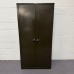 Dark Green Vintage 3 Shelf Cupboard- 1830mm High