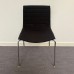 Black Fabric Static Stacking Chair