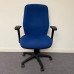 Blue Task Chair - Adjustable Moveable Arms