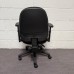 Black Fabric Operator Chair- Adjustable Arms