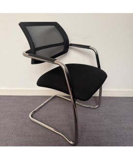 Black Static Meeting Chair