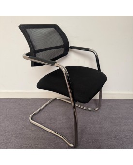 Black Static Meeting Chair