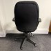 Black Fabric Operator Chair- Adjustable Arms