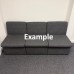 Charcoal Grey Modular Reception Seating