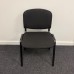 Charcoal Fabric Static Chair