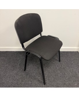 Charcoal Fabric Static Chair