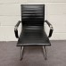 Black Leatherette Static Chair