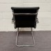 Black Leatherette Static Chair