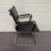Black Leatherette Static Chair
